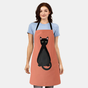 CAT LOVER SCHWARZE KÜCHE SCHÜRZE