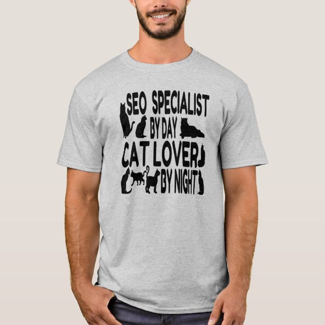 Cat Lover SEO Spezialist T-Shirt (Vorderseite)