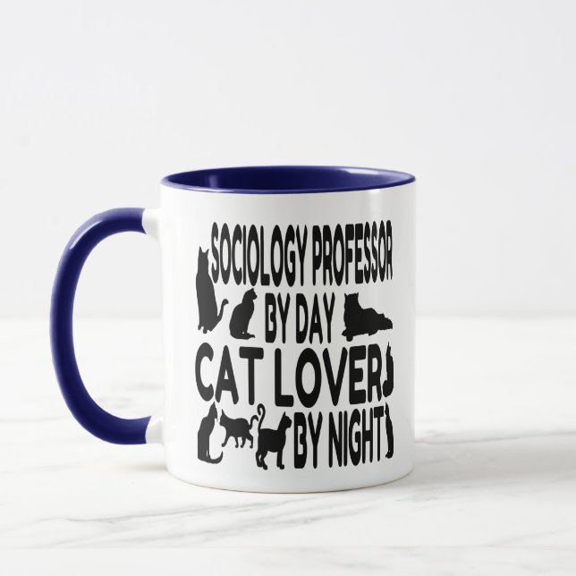 Cat Lover Soziologie Professor Tasse (Links)
