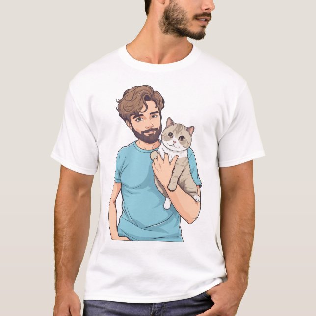 Cat Lover T Shirt (Vorderseite)