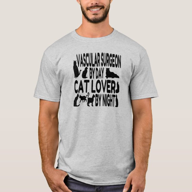 Cat Lover Vascular Chirurg T-Shirt (Vorderseite)