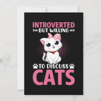 Cat Lover will Katzen diskutieren