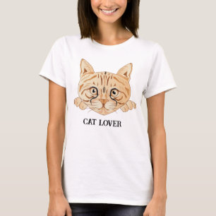Cat Lover Zeichen und Illustration T-Shirt
