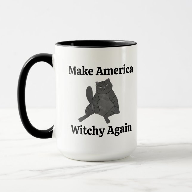 Cat Lover Zodiac Tarot Astrology Whimsy Feminist Tasse (Links)