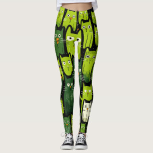 Cat Lover's Delight - Niedliche und lustige Doodle Leggings