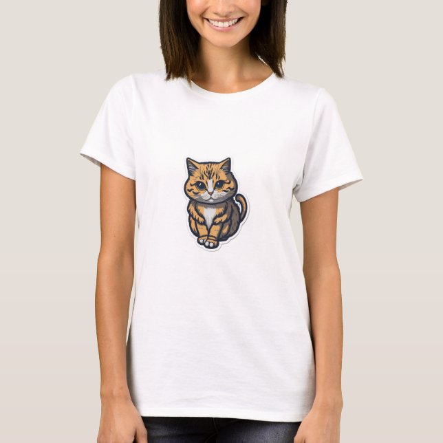 Cat Lovers Design T - Shirt (Vorderseite)