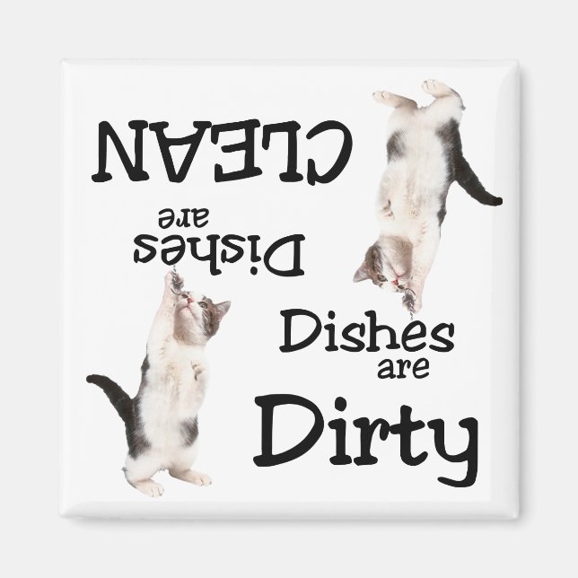 Cat Lovers Dishwasher Magnet (Vorne)