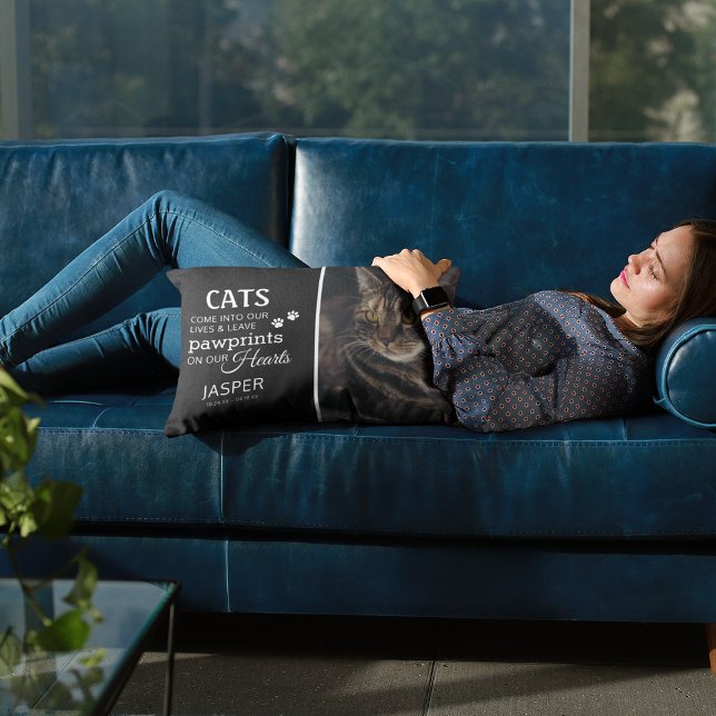 Cat Lovers Foto Tribute Memorial Lendenkissen (Von Creator hochgeladen)