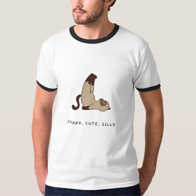 Cat Lovers Funny & Niedlicher T - Shirt (Vorderseite)