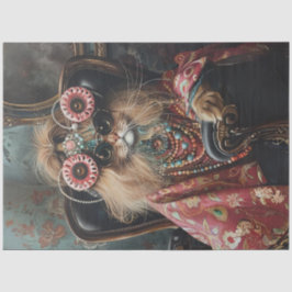 Cat Lovers Hippie Style Decoupage Seidenpapier