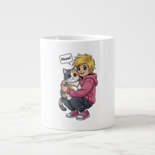 Cat lovers Jumbo-Tasse (Vorderseite)