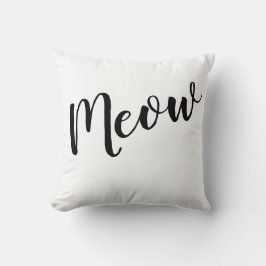 Cat Lover's Meow Throw Kissen