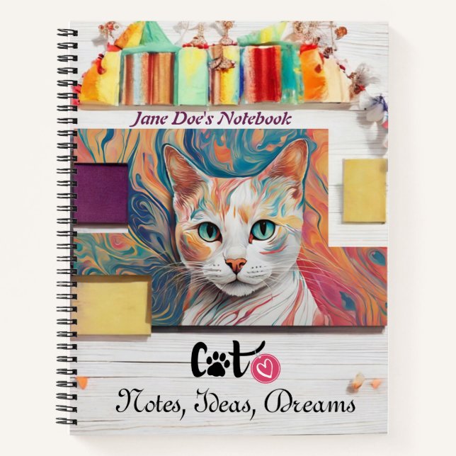 Cat Lover's Spiral-Notebook Notizbuch (Vorderseite)
