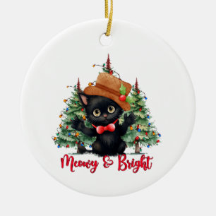 Cat lustige Weihnachtsschmuck Neujahr