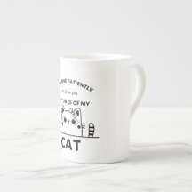 Cat lustige Zitat-Tasse