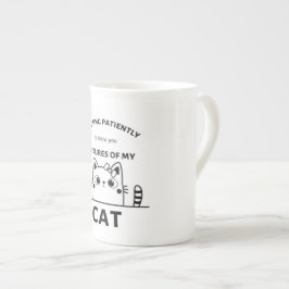 Cat lustige Zitat-Tasse Prozellantasse