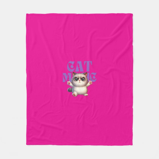 Cat Magic Fleece Blanket (Vorderseite)