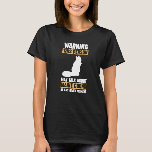 Cat Maine Coon 2 T-Shirt (Vorderseite)
