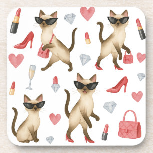 Cat Make up ARTIST for woman Girl Lady Cat Liebhab Getränkeuntersetzer
