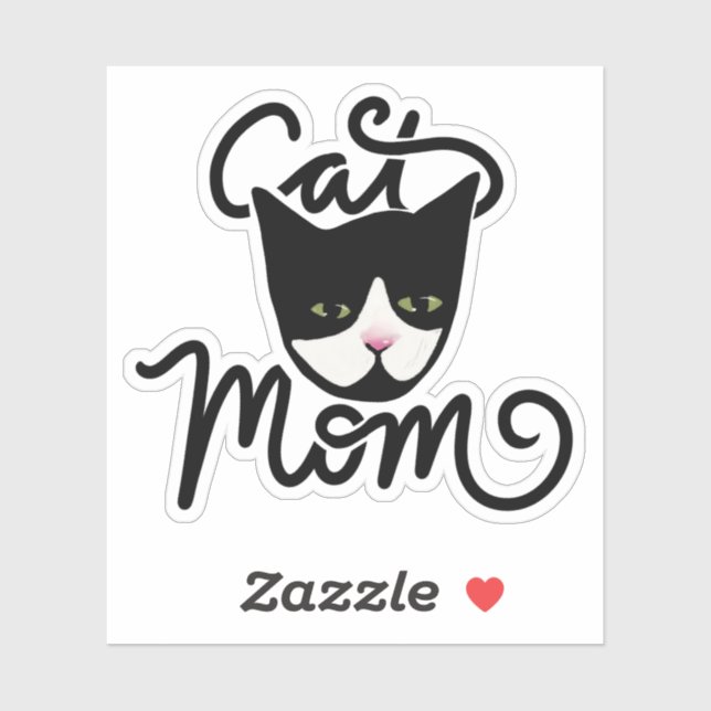 Cat-Mama Aufkleber (Blatt)