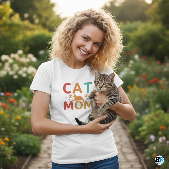 Cat Mama Bestes Minimalistisches Parco Tassino T-Shirt (Von Creator hochgeladen)