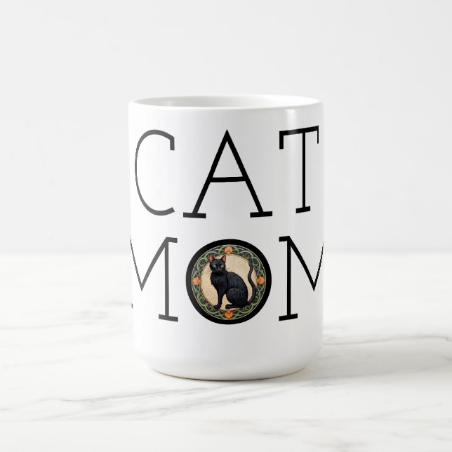 Cat Mama Black Cat Kaffee Tasse (Mittel)