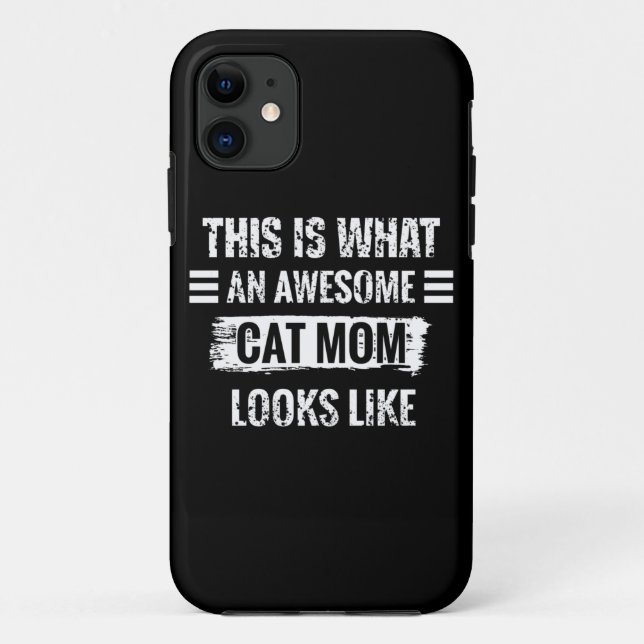 Cat-Mama Case-Mate iPhone Hülle (Rückseite)