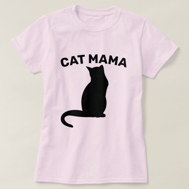 CAT-MAMA (CAT MAMA)-T - Shirt (Design vorne)