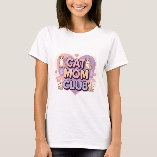 Cat Mama Club - Niedlich Retro Style Women's T - S T-Shirt (Vorderseite)