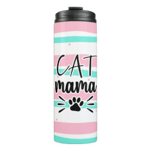 Cat Mama Custom Fotos Thermosbecher