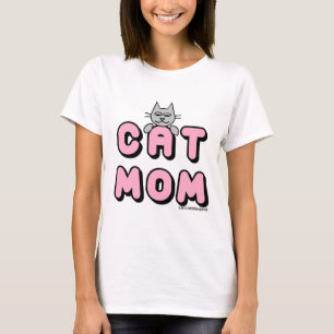 "CAT-MAMA" Fettrosa T-Shirt