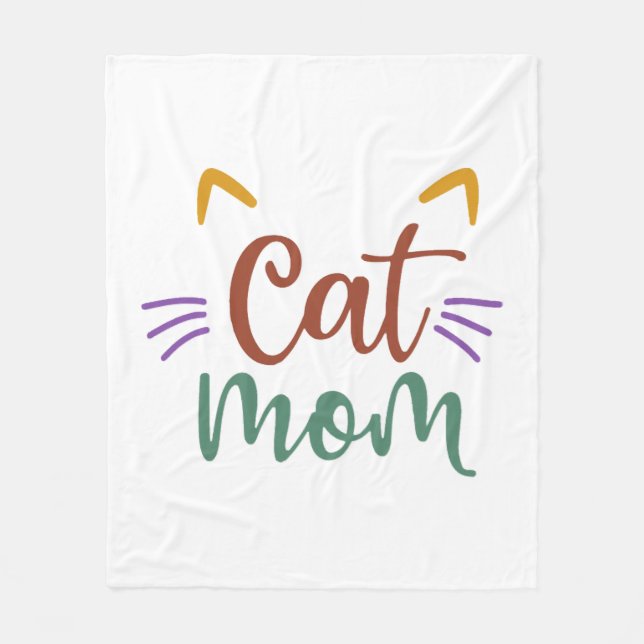 Cat-Mama Fleecedecke (Vorderseite)