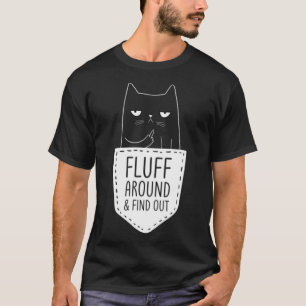 Cat Mama Fluff Umschließen & herausfinden Katze Va T-Shirt