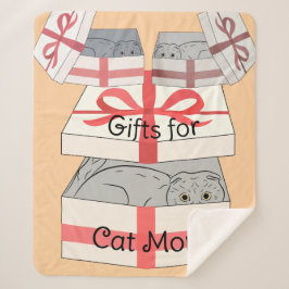 Cat Mama Gifts Sherpa Blanket Sherpadecke