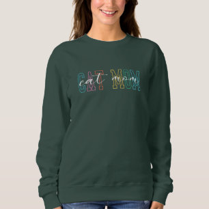 Cat Mama Graphic Trendy and Colorful Design Liebha Sweatshirt