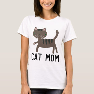 CAT-MAMA, Graue CAT-T - Shirt
