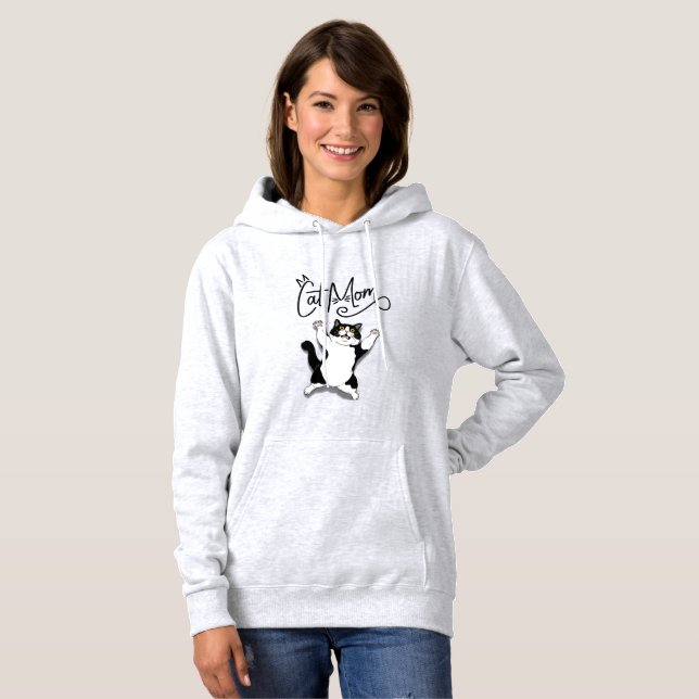 Cat-Mama Hoodie (Vorne ganz)