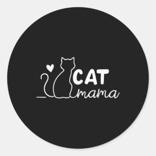 Cat Mama I Liebe Cat Cat Cat Mama Great Cli Ideal Runder Aufkleber