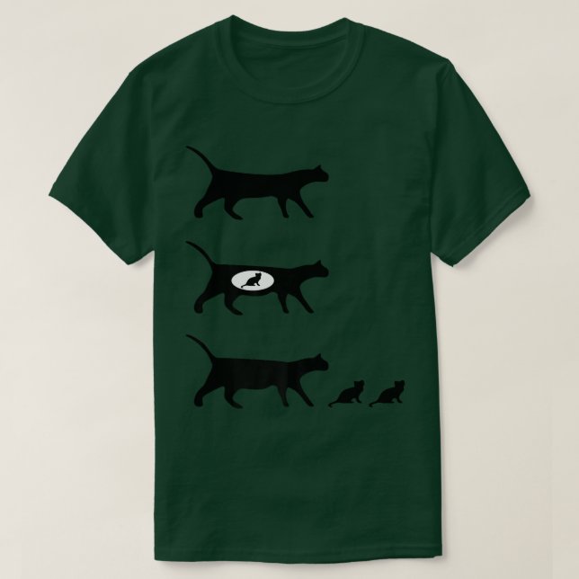 Cat Mama Kittens  T-Shirt (Design vorne)
