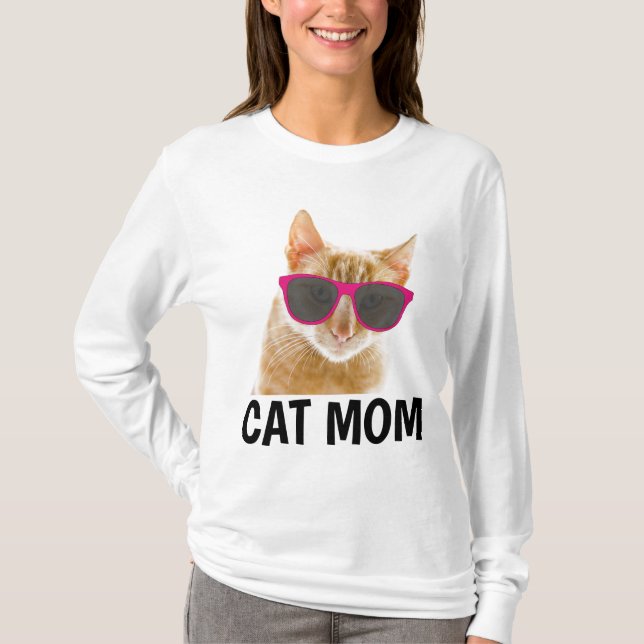 CAT-MAMA, Ladys Funny Cat T - Shirt (Vorderseite)