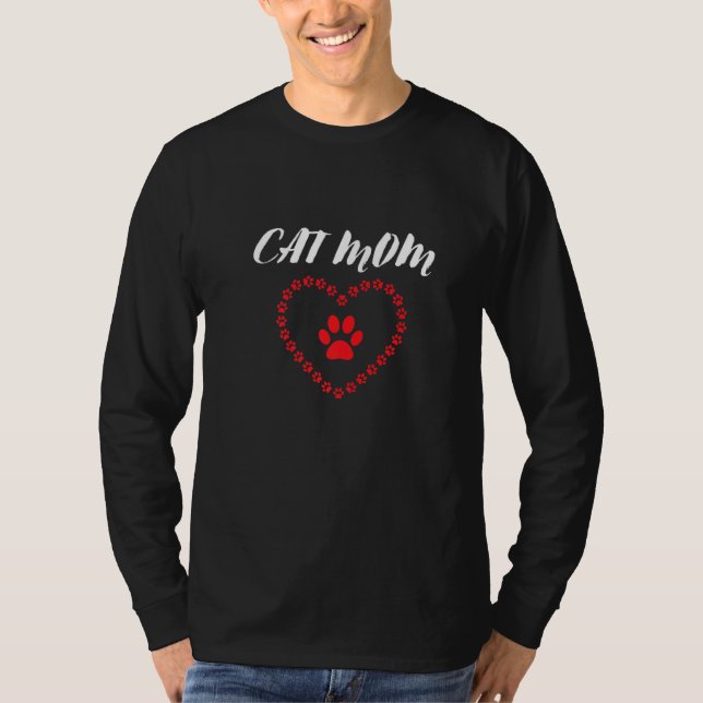Cat Mama Mama Cat Graphic Cat Mama T-Shirt (Vorderseite)