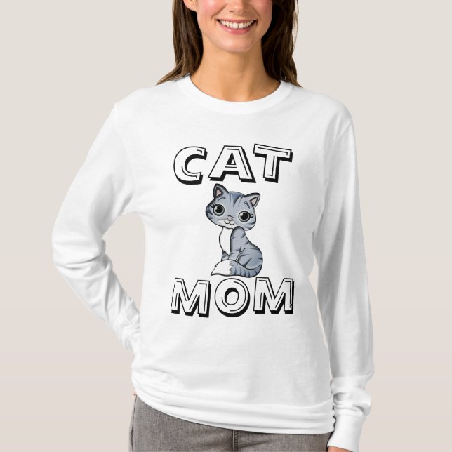 CAT-MAMA, meine Damen T - Shirt (Vorderseite)