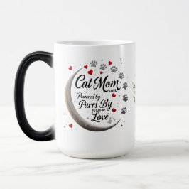 Cat Mama Morphing Tasse - Mondlicht, Paws & Liebe