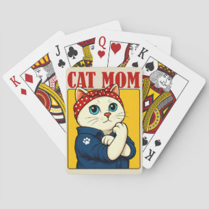 Cat Mama Mütter Tag Spielkarten