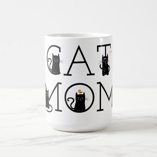 Cat Mama Niedlich Black Cats Kaffee Tasse (Mittel)