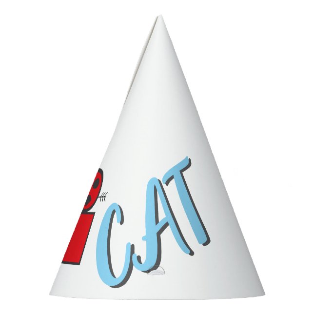 Cat Mama Niedlich Feline mit optionaler Personalis Partyhütchen (Links)