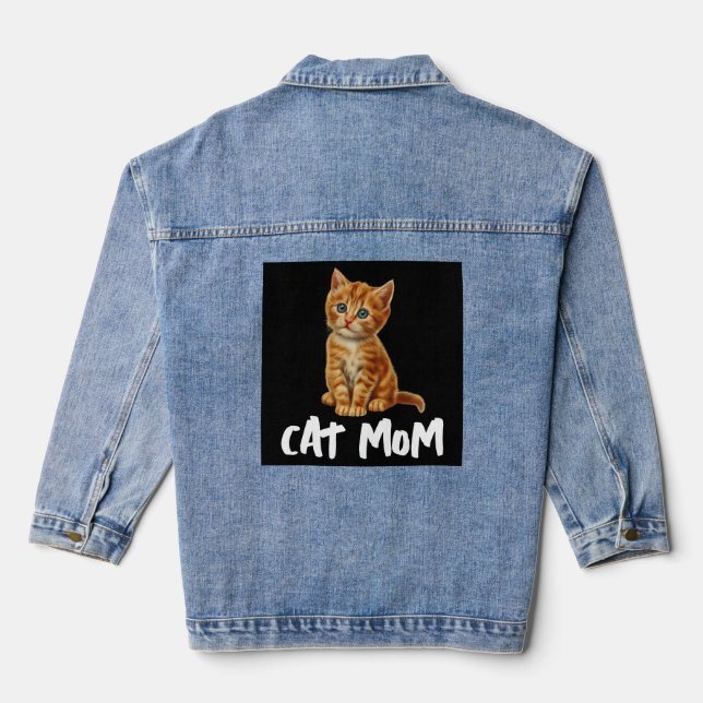 CAT MAMA NIEDLICH GINGER Denim Jean Jacket Jeansjacke (Rückseite)