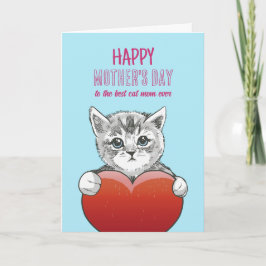 Cat Mama Niedlich Kitten Liebe Happy Mother Day Karte