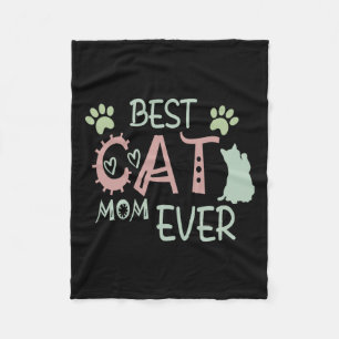 Cat Mama Niedlich Meow First Mütter Day Fleecedecke