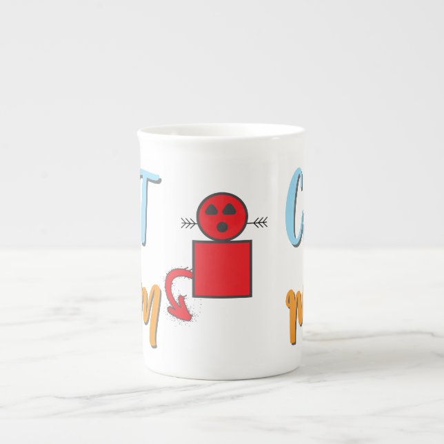 Cat-Mama - Niedlicher Felin mit optionaler Persona Prozellantasse (Vorderseite)